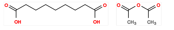 Sebacic acid + Acetic anhydride